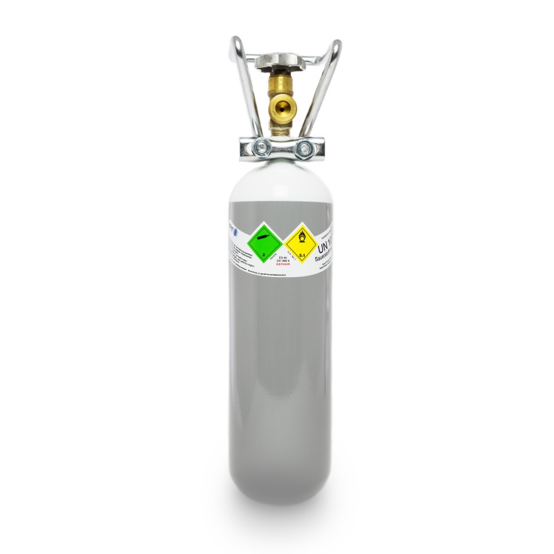 Gasflasche, Sauerstoff 2.5 2 Liter / C2