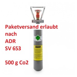 500g / 0,5 kg CO2 Flasche Aquaristik Kohlensäure E290 Made in Germany SV653