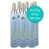 greensoda | Standard-Zylinder für Getränkesprudler, 425 g biogene Kohlensäure für bis zu 60 Liter Sprudelwasser | 6er-Pack