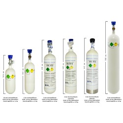 Gasflasche, Med. O2 - Sauerstoff Medizinisch nach AMG  1 Liter/ C 1