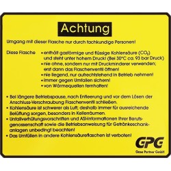 CO2 Kohlensäure Flasche 2 kg Aquaristik E290 Globalimport