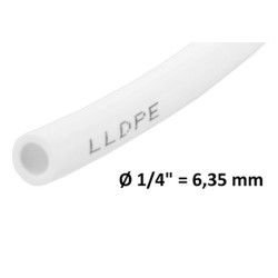 LLDPE-Druckschlauch 1/4'' (6,35 mm) CO2 geeignet, Meterware