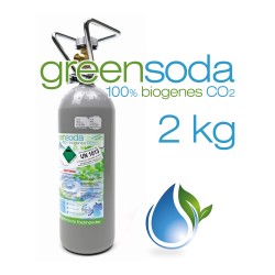 2 kg CO2 Flasche greensoda BIO Kohlensäure E290 für Getränke, Aquaristik