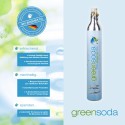 greensoda | Standard-Zylinder für Getränkesprudler, 425 g biogene Kohlensäure für bis zu 60 Liter Sprudelwasser