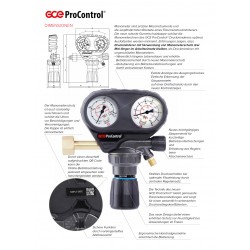 Argon/CO2, Schutzgas Druckminderer (0-20 bar) "GCE ProControl" (300 bar)