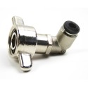 Steckanschluss für CO2-Schlauch (6 mm) an Wasser-/Getränkezapfanlagen (90°)