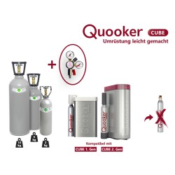 QUOOKER CUBE Umrüstung: Komplett-Set (6 kg CO2 + Zubehör)