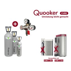 QUOOKER CUBE Umrüstung: Komplett-Set (6 kg CO2 + Zubehör)
