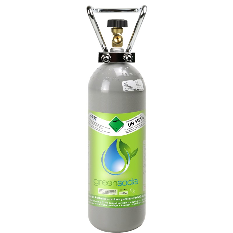 2 kg CO2 Flasche greensoda Kohlensäure für Getränkesysteme, Aquaristik, Zapfanlagen 2 kg CO2 Flasche greensoda Kohlensäure für Getränkesysteme, Aquaristik, Zapfanlagen
