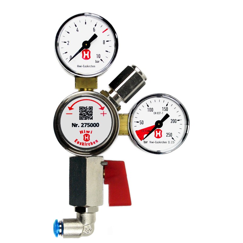 Druckregler für die Umrüstung BRITA YOURCE auf CO2-Mehrwegflasche