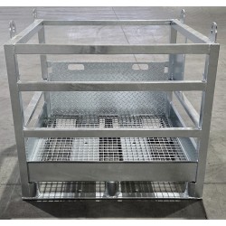 Gasflaschenpalette aus Stahl für 12 Gasflaschen 50 Liter