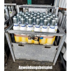 Gasflaschenpalette aus Stahl für 12 Gasflaschen 50 Liter