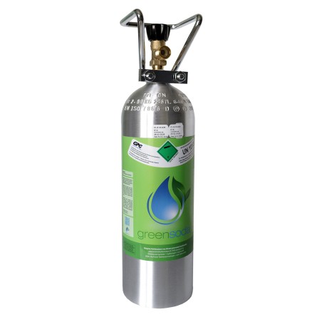 2 kg CO2 Flasche greensoda Kohlensäure für Getränkesysteme, Aquaristik, Zapfanlagen