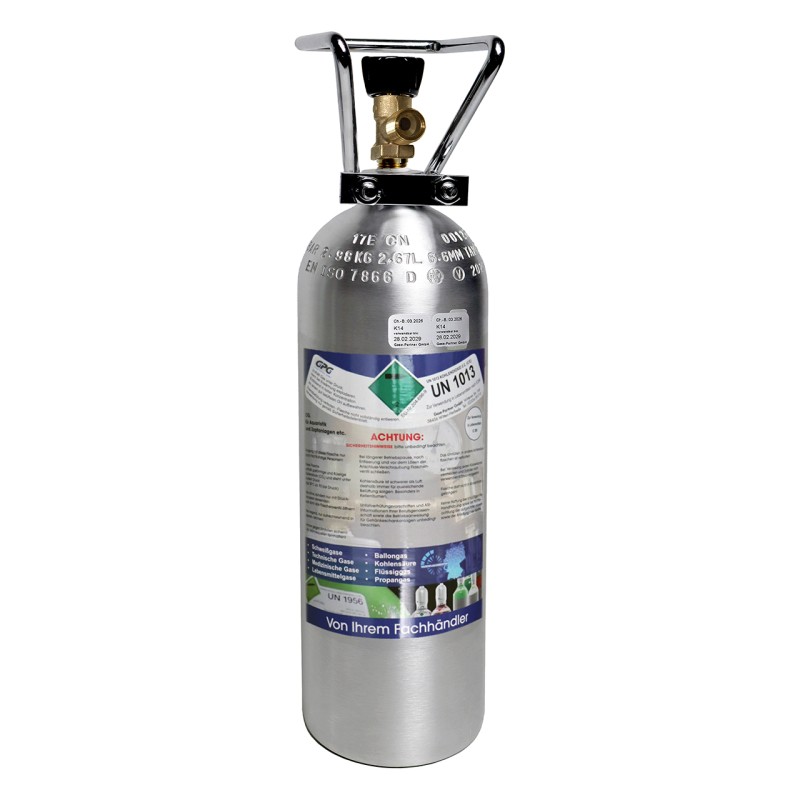 CO2 Kohlensäure Flasche 2 kg Getränke E290 Globalimport