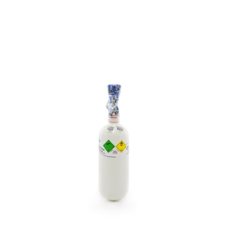 Medizinischer Sauerstoff 0,8 Liter Leichtstahlflasche, med. O2 nach AMG GOX, 200 bar, NEU & VOLL