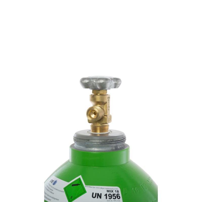 Wig Schweißen Vogelmann Gasflasche 8 Liter 200 Bar ARGON 82% +CO2 18% Schutzgas Schweißgas MIG Argon Gasflasche 10l