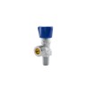 Med. Sauerstoff-Restdruckventil (RPV), G3/4", 17E, DIN 477 Nr.9 (Messing-verchromt) 200 bar