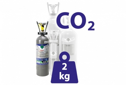2 kg CO2 Flaschen - Kohlensäure für Getränke und Aquaristik