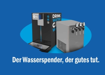 Die Wasserautomaten von Water Is Right: nachhaltig, digital, einzigartig